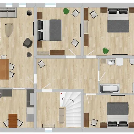Savor Bergblick Fuer 6 Personen 4 Raum Garten Balkon Netflix *